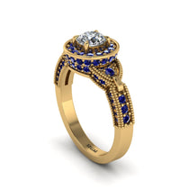 Diamond Double Halo Handmade Engagement Ring - Gracelyn No. 61 image 1