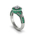 Diamond Double Halo Handmade Engagement Ring - Gracelyn No. 18