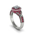 Diamond Double Halo Handmade Engagement Ring - Gracelyn No. 48 image 1
