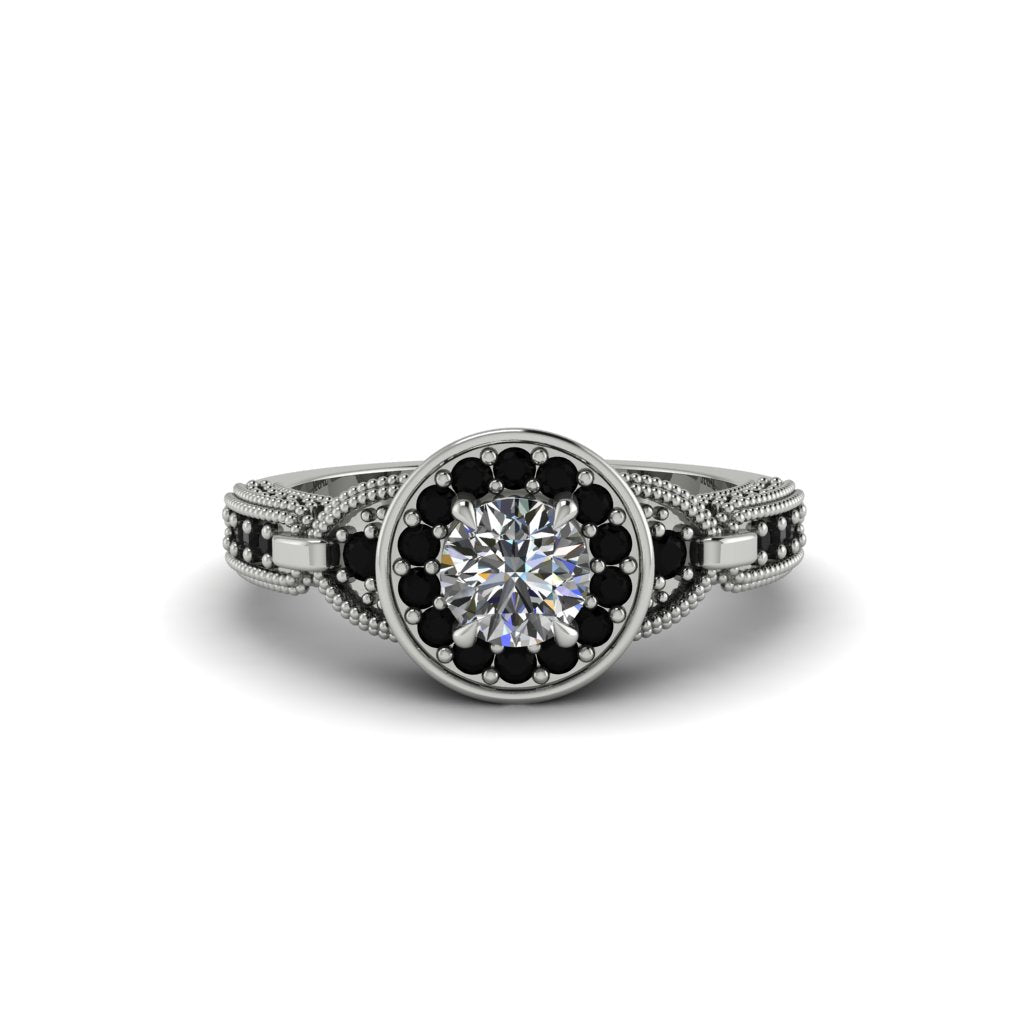 Diamond Double Halo Handmade Engagement Ring - Gracelyn No. 33
