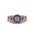 Diamond Double Halo Handmade Engagement Ring - Gracelyn No. 62