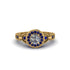 Diamond Double Halo Handmade Engagement Ring - Gracelyn No. 61