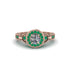 Diamond Double Halo Handmade Engagement Ring - Gracelyn No. 17 image 2