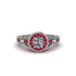 Diamond Double Halo Handmade Engagement Ring - Gracelyn No. 48 image 2