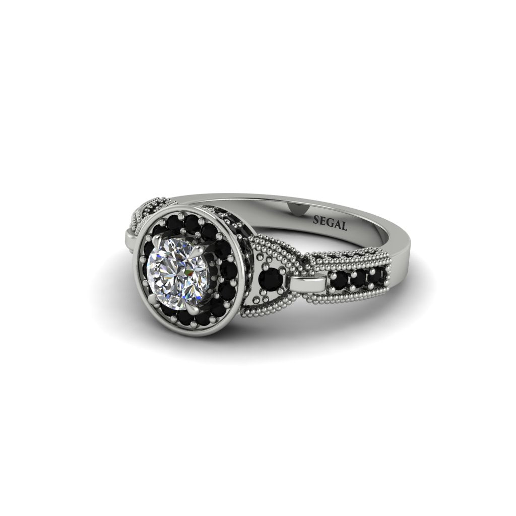 Diamond Double Halo Handmade Engagement Ring - Gracelyn No. 33