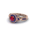 Ruby Double Halo Handmade Engagement Ring - Gracelyn No. 71 image 3