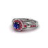 Sapphire Double Halo Handmade Engagement Ring - Gracelyn No. 60 image 3