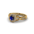 Sapphire Double Halo Handmade Engagement Ring - Gracelyn No. 13 image 3