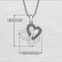 Three Hearts Intertwined Emerald Necklace - Harlow No. 5 image 3