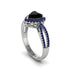 Heart's Black Diamond Embrace Engagement Ring - Alison No. 69 image 3
