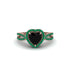 Heart's Black Diamond Embrace Engagement Ring - Alison No. 23 image 1