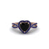 Heart's Black Diamond Embrace Engagement Ring - Alison No. 68 image 1