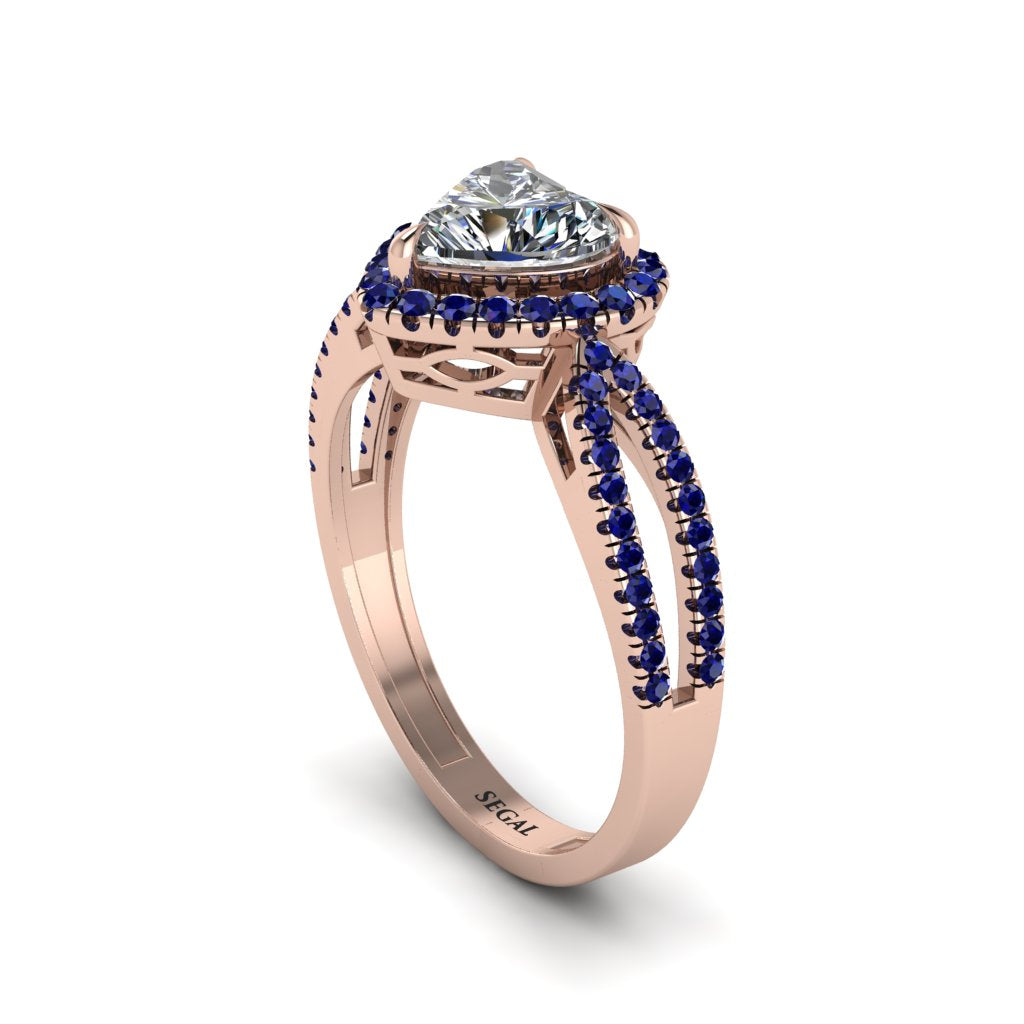 Heart's Diamond Embrace Engagement Ring - Alison No. 62