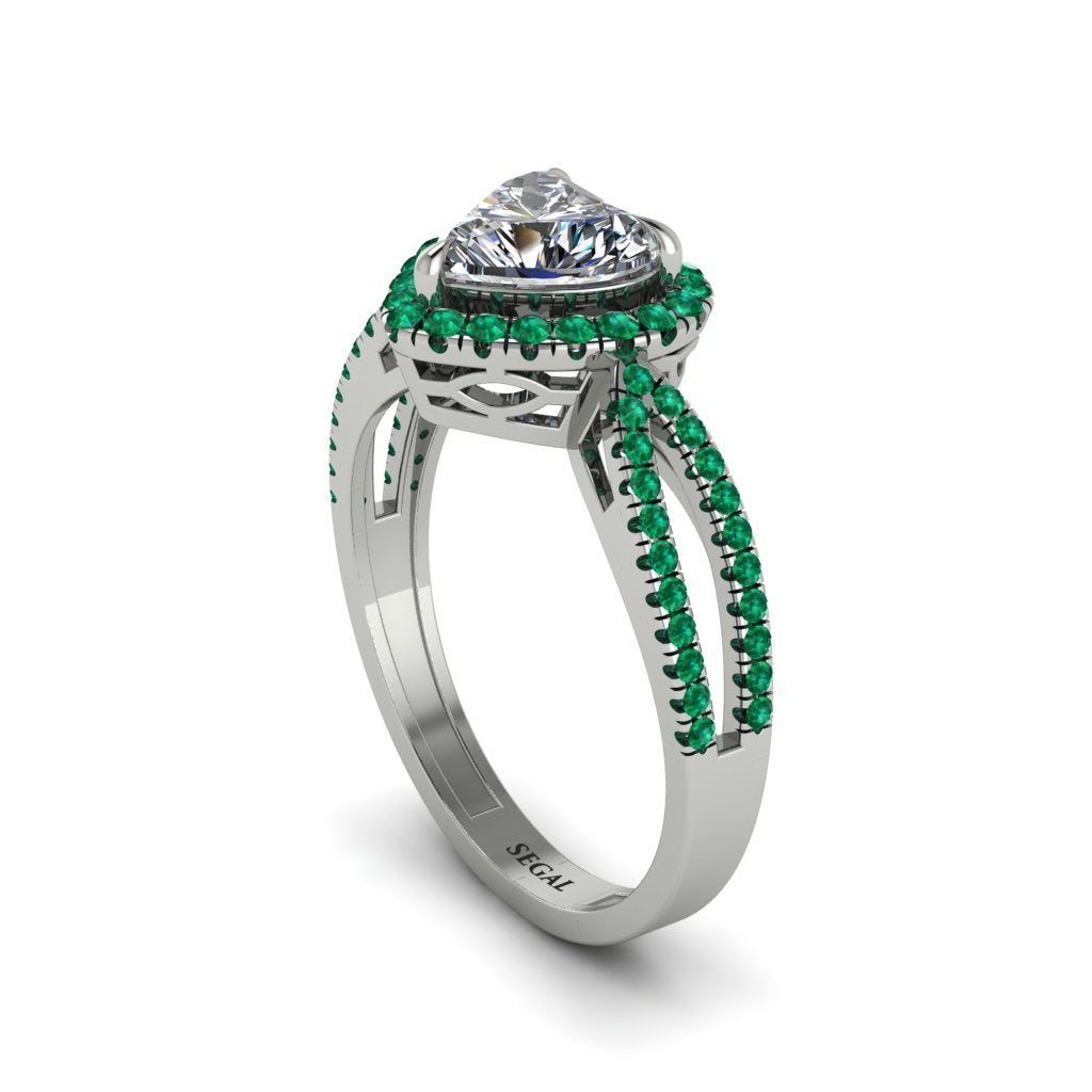 Heart's Diamond Embrace Engagement Ring - Alison No. 18