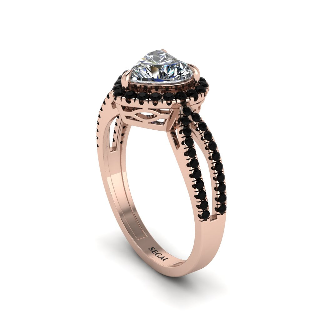 Heart's Diamond Embrace Engagement Ring - Alison No. 32