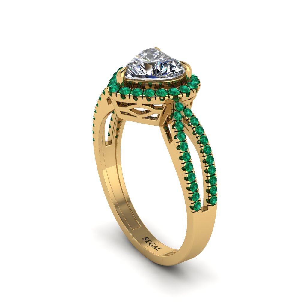 Heart's Diamond Embrace Engagement Ring - Alison No. 16