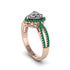 Heart's Diamond Embrace Engagement Ring - Alison No. 17
