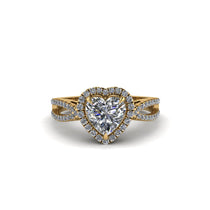 Heart's Diamond Embrace Engagement Ring - Alison No. 1 image 1