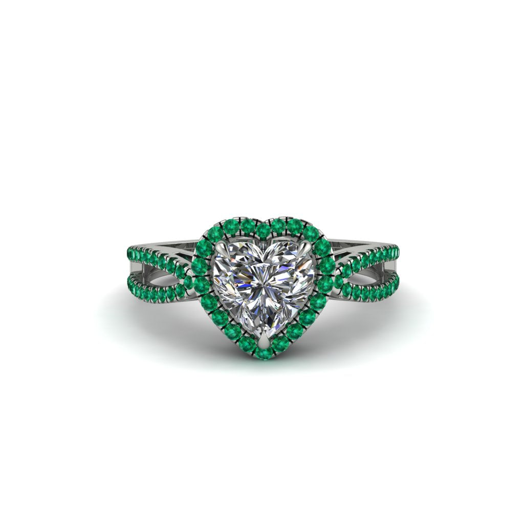 Heart's Diamond Embrace Engagement Ring - Alison No. 18