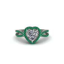 Heart's Diamond Embrace Engagement Ring - Alison No. 18 image 1