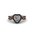 Heart's Diamond Embrace Engagement Ring - Alison No. 32
