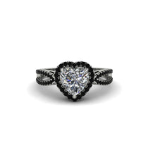 Heart's Diamond Embrace Engagement Ring - Alison No. 33 image 1