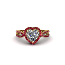 Heart's Diamond Embrace Engagement Ring - Alison No. 46 image 1
