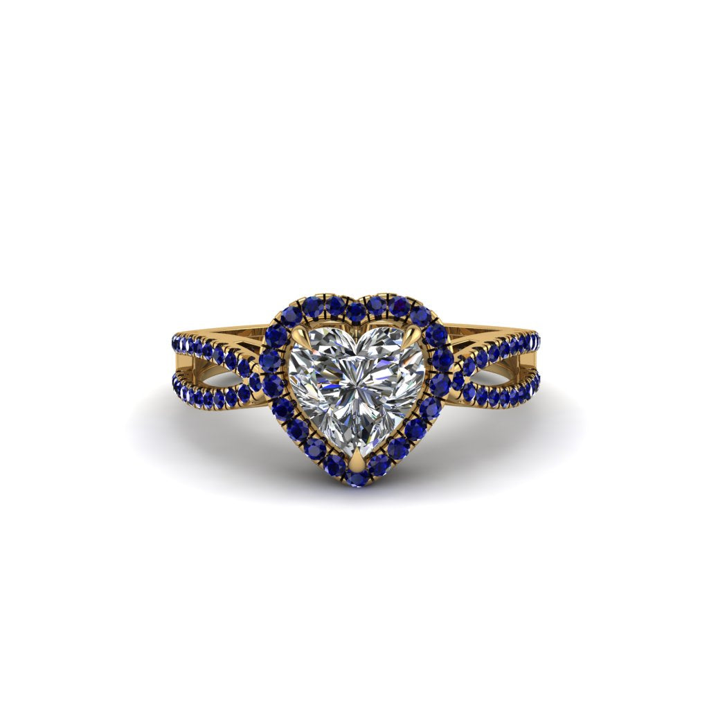 Heart's Diamond Embrace Engagement Ring - Alison No. 61