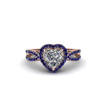 Heart's Diamond Embrace Engagement Ring - Alison No. 62 image 1