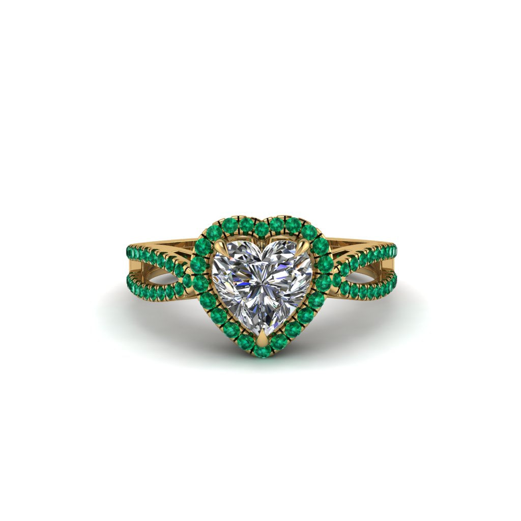 Heart's Diamond Embrace Engagement Ring - Alison No. 16