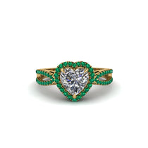 Heart's Diamond Embrace Engagement Ring - Alison No. 16 image 1