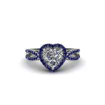 Heart's Diamond Embrace Engagement Ring - Alison No. 63 image 1