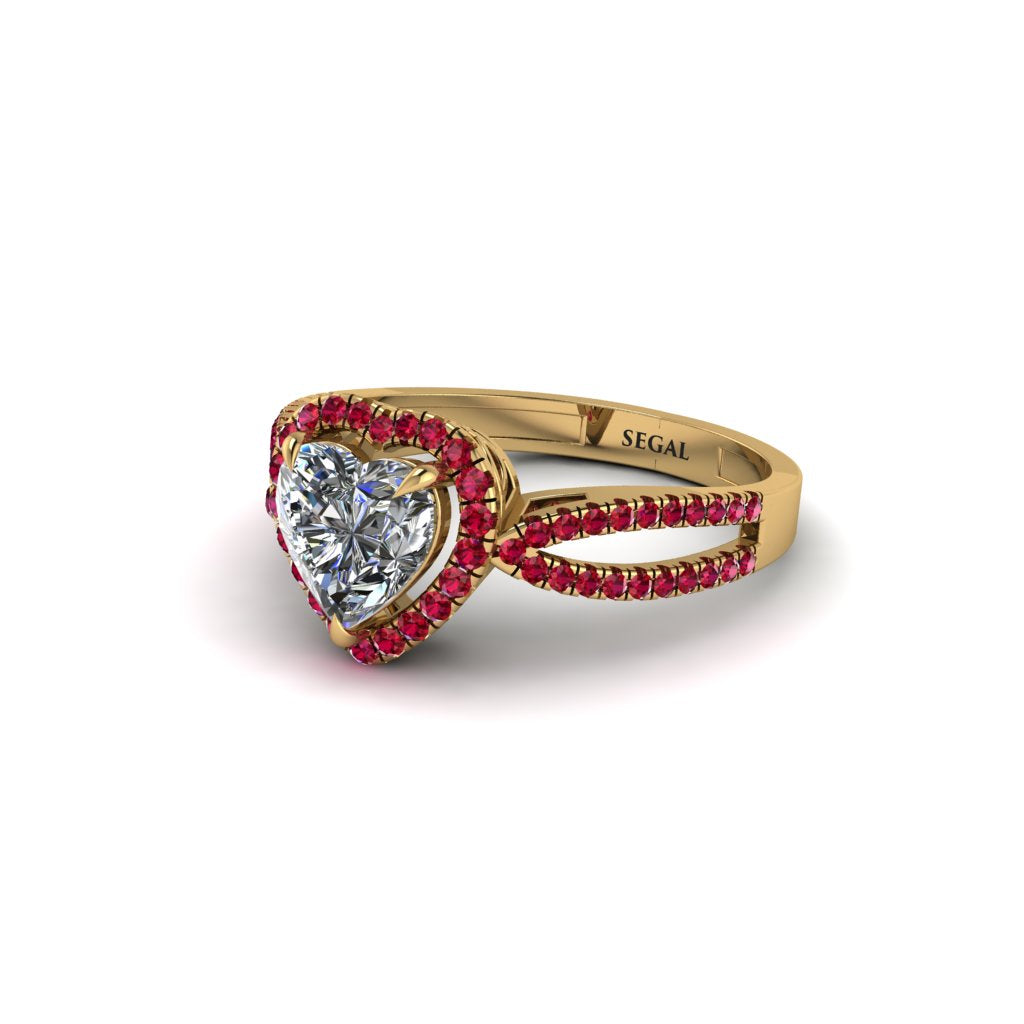 Heart's Diamond Embrace Engagement Ring - Alison No. 46