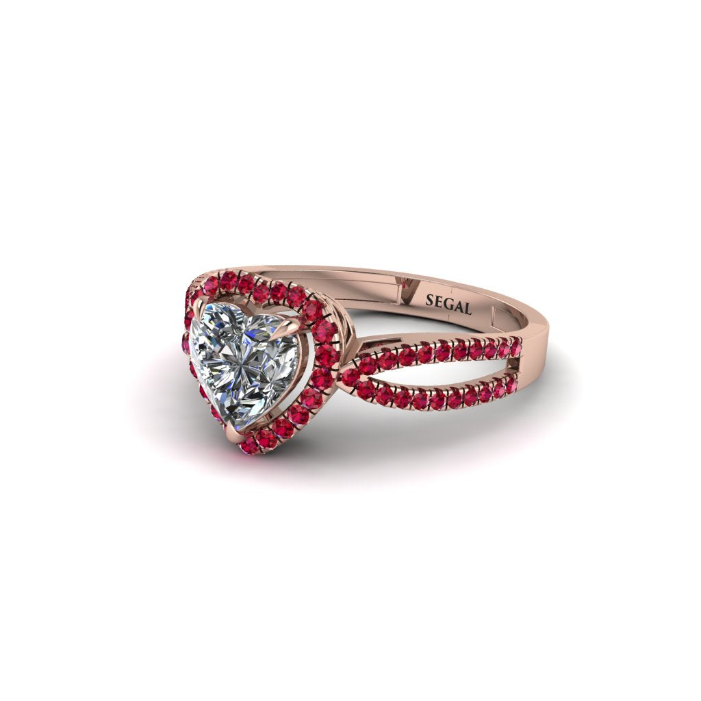 Heart's Diamond Embrace Engagement Ring - Alison No. 47