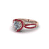 Heart's Diamond Embrace Engagement Ring - Alison No. 47