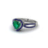 Heart's Emerald Embrace Engagement Ring - Alison No. 66