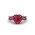 Heart's Ruby Embrace Engagement Ring - Alison No. 57 image 1