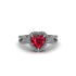 Heart's Ruby Embrace Engagement Ring - Alison No. 12 image 1