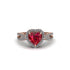 Heart's Ruby Embrace Engagement Ring - Alison No. 11 image 1