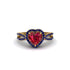 Heart's Ruby Embrace Engagement Ring - Alison No. 70 image 1