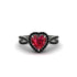 Heart's Ruby Embrace Engagement Ring - Alison No. 42