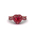 Heart's Ruby Embrace Engagement Ring - Alison No. 56 image 1