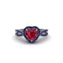 Heart's Ruby Embrace Engagement Ring - Alison No. 72 image 1