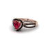 Heart's Ruby Embrace Engagement Ring - Alison No. 41