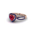 Heart's Ruby Embrace Engagement Ring - Alison No. 71 image 3