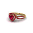 Heart's Ruby Embrace Engagement Ring - Alison No. 55 image 3