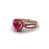 Heart's Ruby Embrace Engagement Ring - Alison No. 56 image 2