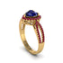 Heart's Sapphire Embrace Engagement Ring - Alison No. 58