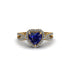 Heart's Sapphire Embrace Engagement Ring - Alison No. 13