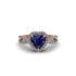 Heart's Sapphire Embrace Engagement Ring - Alison No. 14